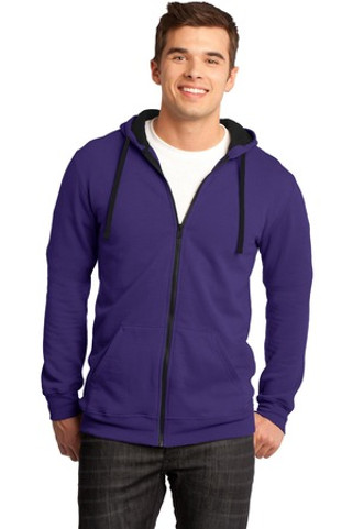 District DT800 - District® Young Mens The Concert Fleece™ Full-Zip Hoodie