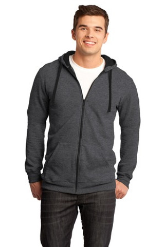 District DT800 - District® Young Mens The Concert Fleece™ Full-Zip Hoodie