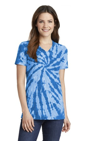 Port & Company LPC147V - Ladies Tie-Dye V-Neck Tee