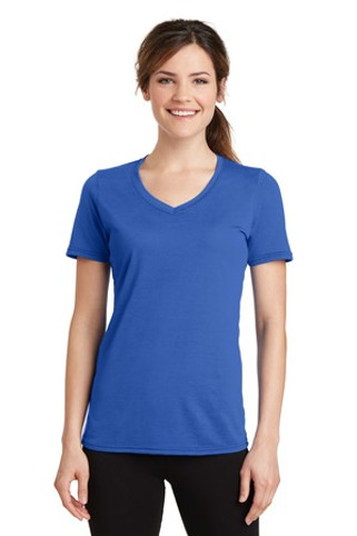 Port & Company LPC381V - Ladies Performance Blend V-Neck Tee