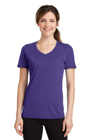 Port & Company LPC381V - Ladies Performance Blend V-Neck Tee