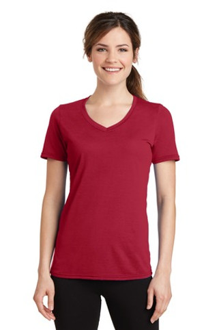 Port & Company LPC381V - Ladies Performance Blend V-Neck Tee