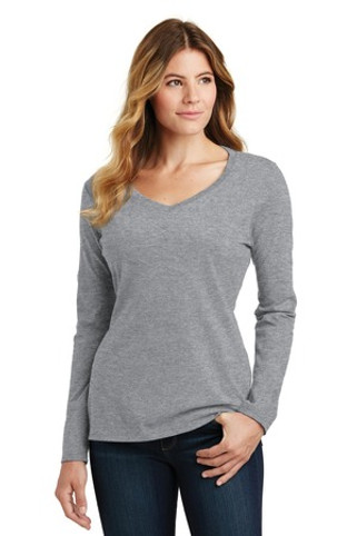 Port & Company LPC450VLS - Ladies Long Sleeve Fan Favorite V-Neck Tee