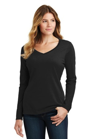 Port & Company LPC450VLS - Ladies Long Sleeve Fan Favorite V-Neck Tee