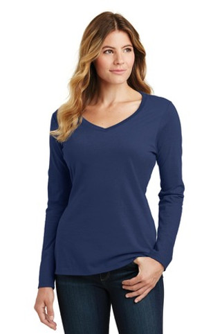 Port & Company LPC450VLS - Port & Company® Ladies Long Sleeve Fan Favorite V-Neck Tee