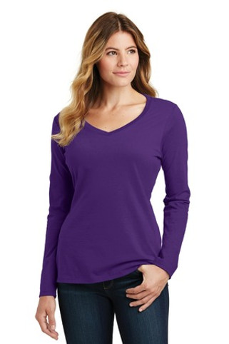 Port & Company LPC450VLS - Ladies Long Sleeve Fan Favorite V-Neck Tee