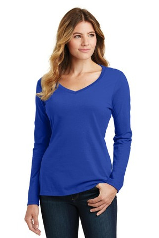 Port & Company LPC450VLS - Port & Company® Ladies Long Sleeve Fan Favorite V-Neck Tee