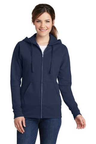 Port & Company LPC78ZH - Ladies Core Fleece Full-Zip Hooded Sweatshirt