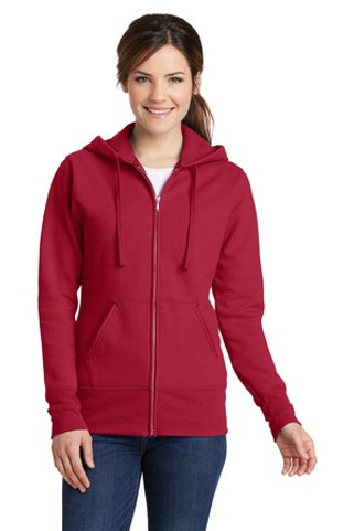 Port & Company LPC78ZH - Ladies Core Fleece Full-Zip Hooded Sweatshirt