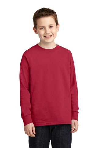 Port & Company PC54YLS - Port & Company® Youth Long Sleeve Cotton T-Shirt