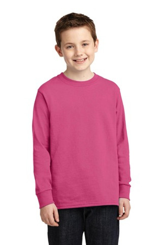 Port & Company PC54YLS - Port & Company® Youth Long Sleeve Cotton T-Shirt