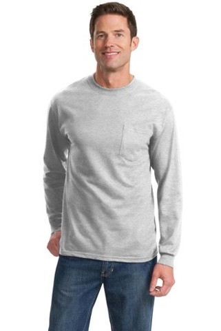 Port & Company PC61LSPT - Tall Long Sleeve Essential Pocket Tee