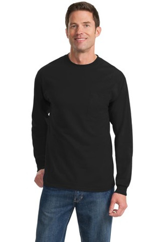 Port & Company PC61LSPT - Tall Long Sleeve Essential Pocket Tee