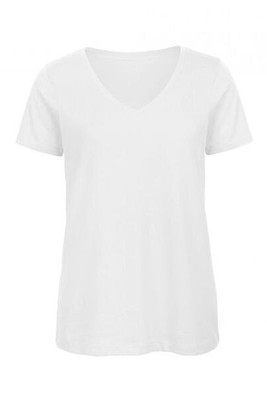 B&C BC045 - Organic Cotton V-Neck Women's Tee - Soft & Affordable