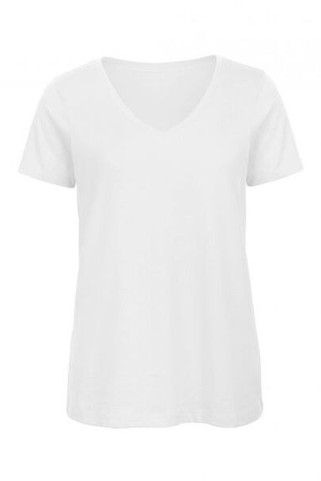 B&C BC045 - Tricou pentru femei cu decolteu în V din bumbac organic - Moale și accesibil