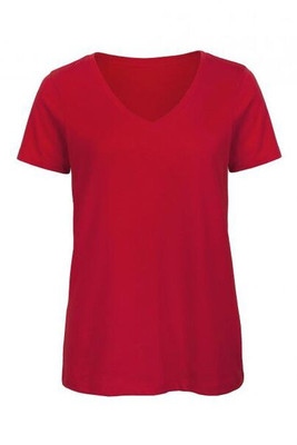 B&C BC045 - Camiseta Feminina Orgânica V Pescoço