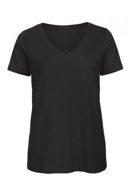 B&C BC045 - Organic Cotton V-Neck Women's Tee - Soft & Affordable