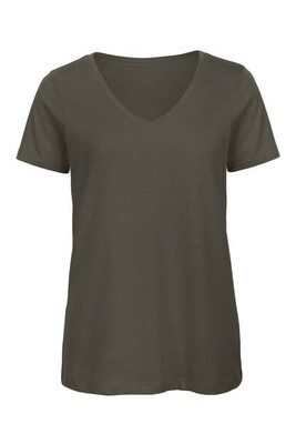 B&C BC045 - Organic Cotton V-Neck Women's Tee - Soft & Affordable
