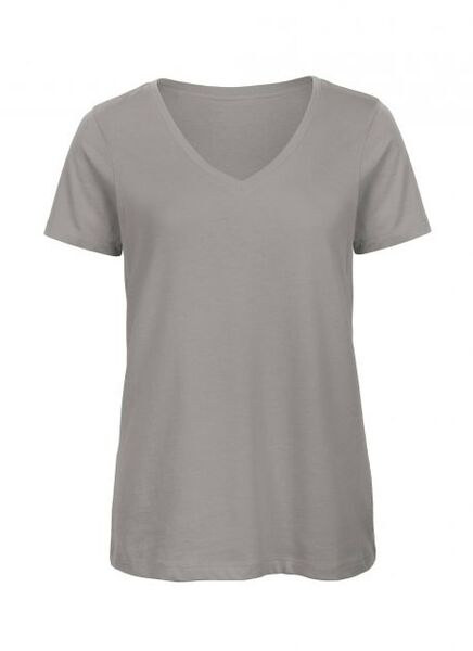 B&C BC045 - Organic Cotton V-Neck Women's Tee - Soft & Affordable