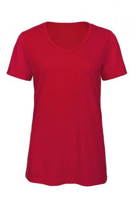 B&C BC058 - Women's tri-blend v-neck t-shirt