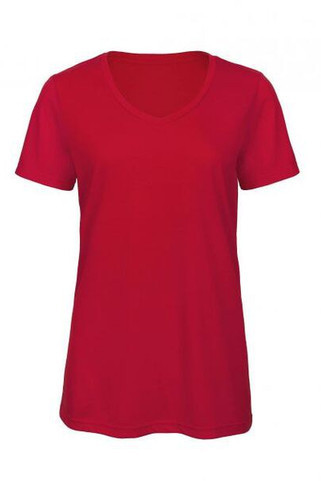 B&C BC058 - Womens tri-blend v-neck t-shirt
