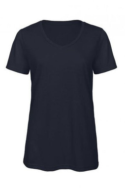 B&C BC058 - T-shirt da donna con scollo a v in tri-blend