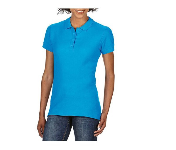 Gildan GN48L - Gildan Women's Semi-Fitted Double Pique Polo