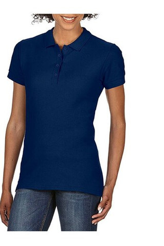 Gildan GN48L - Gildan Дамска полуприлепнала двойна пике пола