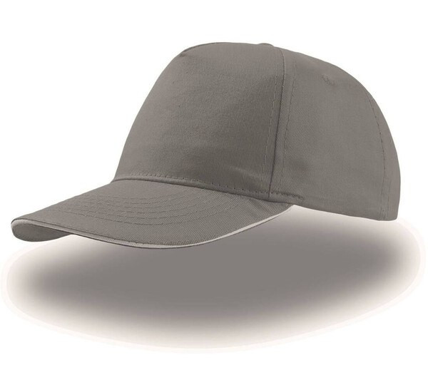 Atlantis AT004 - Atlantis 5-Panel Cotton Cap with Reinforced Front