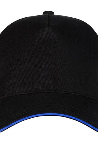 Black&Match BM910 - Casquette 5 Panneaux 100% Coton