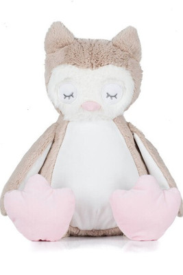 Mumbles MM054 - Customizable Plush Owl with Embroidery Access