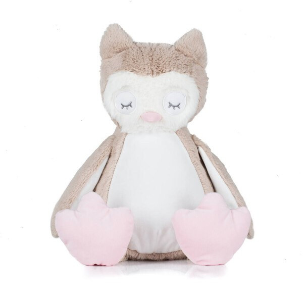 Mumbles MM054 - Customizable Plush Owl with Embroidery Access