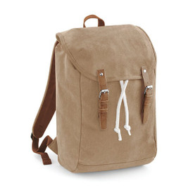 Quadra QD615 - Vintage Style Laptop Rucksack s Padded Compartments