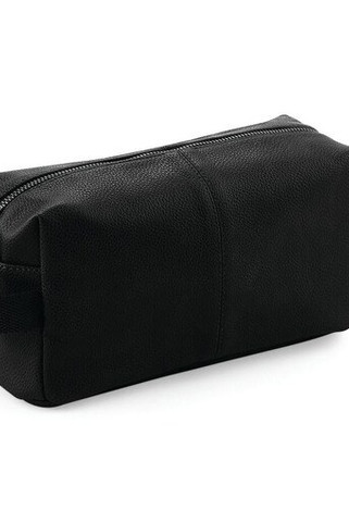 Quadra QD879 - Elegante Vintage Kulturbeutel mit Pinstripe-Futter