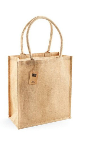 Westford mill WM409 - Eco-Friendly Jute Tote with Customizable Design