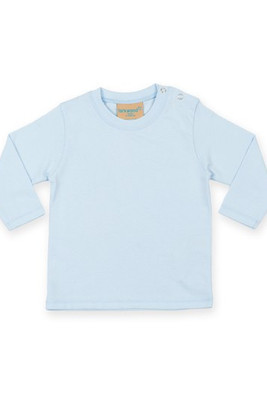 Larkwood LW021 - Premium Cotton Long Sleeve T-Shirt with Snap Buttons