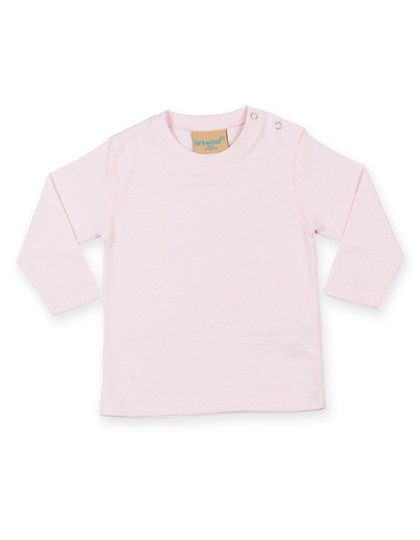 Larkwood LW021 - Premium Cotton Long Sleeve T-Shirt with Snap Buttons
