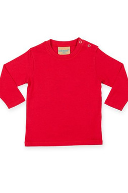 Larkwood LW021 - Premium Cotton Long Sleeve T-Shirt with Snap Buttons