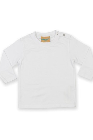 Larkwood LW021 - Premium Cotton Long Sleeve T-Shirt with Snap Buttons
