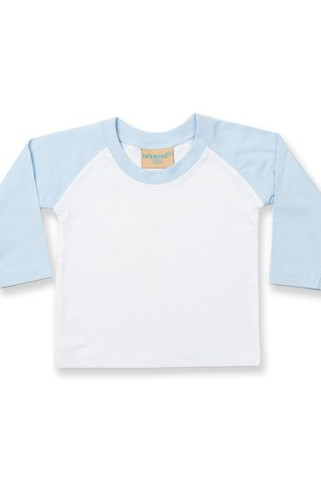 Larkwood LW025 - Premium Long Sleeve Cotton Baseball Tee