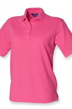 Henbury H401 - Ladies Poly/Cotton Piqué Polo Shirt