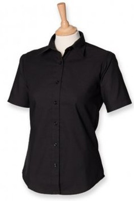 Henbury H516 - Ladies Short Sleeve Classic Oxford Shirt