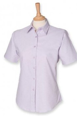 Henbury H516 - Ladies Short Sleeve Classic Oxford Shirt