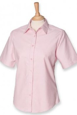 Henbury H516 - Ladies Short Sleeve Classic Oxford Shirt