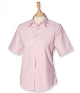 Henbury H516 - Ladies Short Sleeve Classic Oxford Shirt