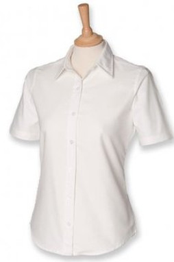 Henbury H516 - Ladies Short Sleeve Classic Oxford Shirt