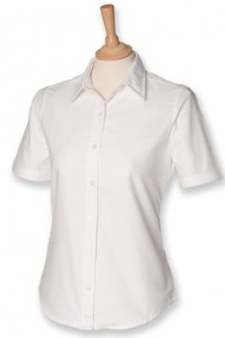 Henbury H516 - Ladies Short Sleeve Classic Oxford Shirt