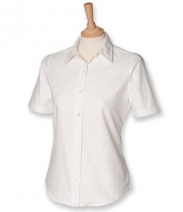 Henbury H516 - Ladies Short Sleeve Classic Oxford Shirt