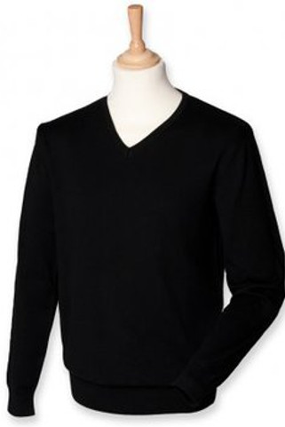 Henbury H720 - Lightweight Cotton Acrylic V Neck Sweater