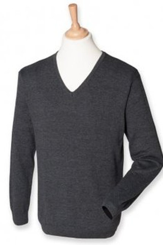 Henbury H720 - Lightweight Cotton Acrylic V Neck Sweater
